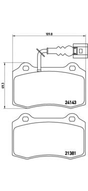Pastillas de freno delanteras Brembo P85104