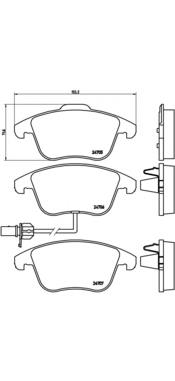 Pastillas de freno P85113 Brembo