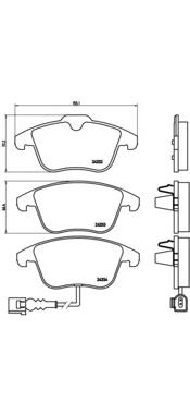 Comprar P85112 Brembo Pastillas delanteras de freno
