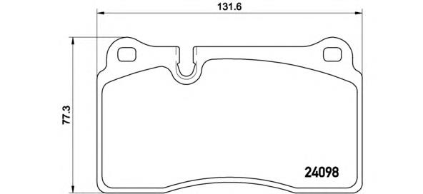 P85116 Brembo Pastillas delanteras