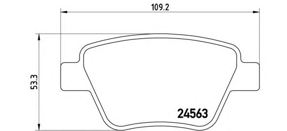 P85114 Brembo Pastillas freno traseras