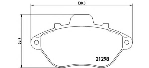 P61039 Brembo pastillas de freno delanteras