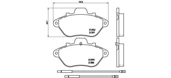 P61036 Brembo pastillas de freno delanteras