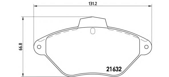 P 61 053 Brembo pastillas de freno delanteras