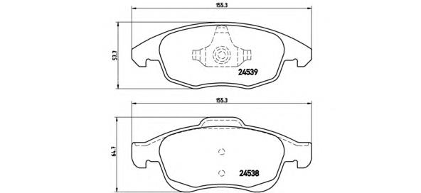 Pastillas freno delanteras Brembo P61083 precio, desde 25,57 EUR
