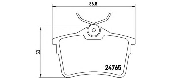 Comprar P61084 Brembo Pastillas de freno traseras