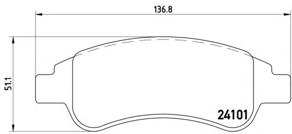 Pastillas de freno delanteras Brembo P61082