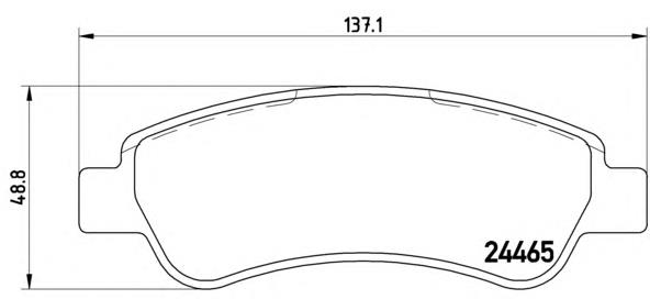 P61091 Brembo Pastillas freno traseras
