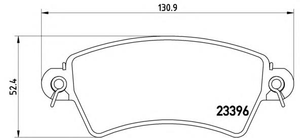 P61065 Brembo Pastillas delanteras