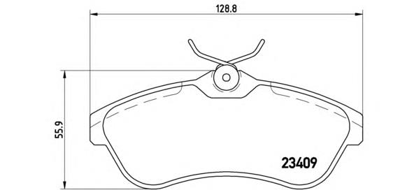 P 61 075 Brembo pastillas de freno delanteras