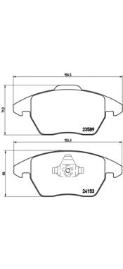 Pastillas de freno delanteras Brembo P61076