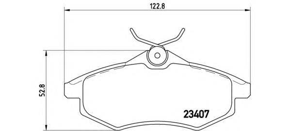 P61074 Brembo Pastillas delanteras