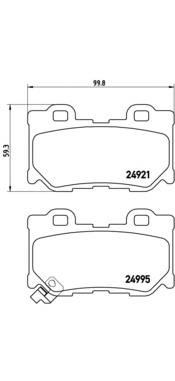 Comprar P56095 Brembo Pastillas de freno traseras