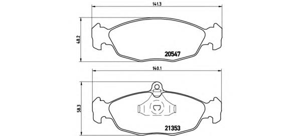 Pastillas de freno P59011 Brembo