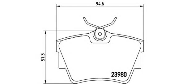 P59041 Brembo Pastillas freno traseras