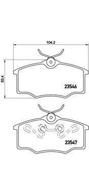 P59034 Brembo pastillas de freno delanteras