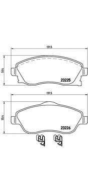 Pastillas de freno delanteras Brembo P59036