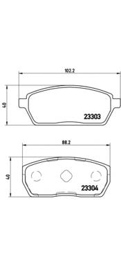 P79017 Brembo pastillas de freno delanteras