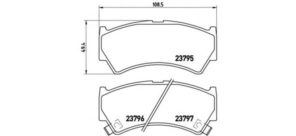 P 79 013 Brembo pastillas de freno delanteras