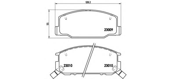 P83031 Brembo pastillas de freno delanteras