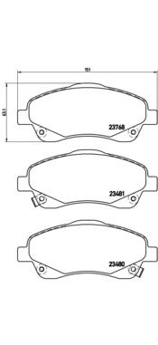 Pastillas de freno P83046 Brembo