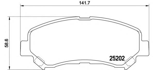 Pastillas de freno delanteras Brembo P79028