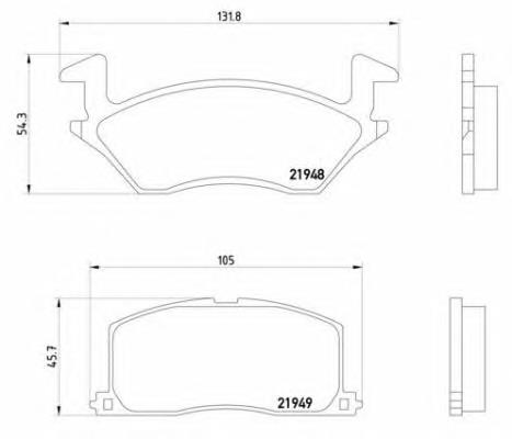 P83022 Brembo pastillas de freno delanteras