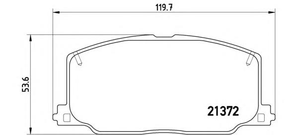 P83016 Brembo pastillas de freno delanteras