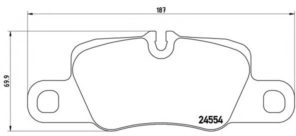 P65023 Brembo pastillas de freno traseras