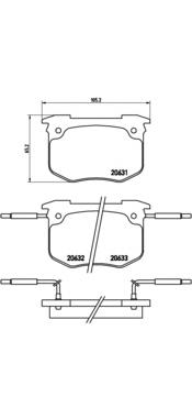 P68011 Brembo pastillas de freno delanteras