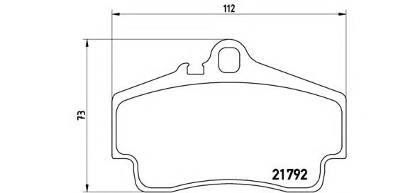 P65008 Brembo pastillas de freno traseras