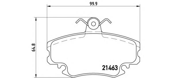 P68038 Brembo Pastillas delanteras