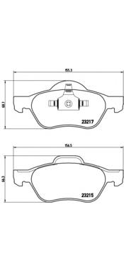 P68048 Brembo Pastillas delanteras