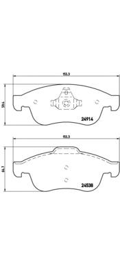 Pastillas de freno P68050 Brembo