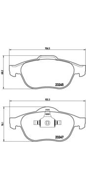 Pastillas de freno P68030 Brembo