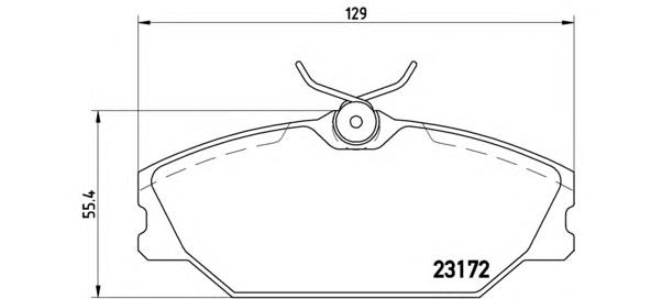 Pastillas de freno delanteras Brembo P68027