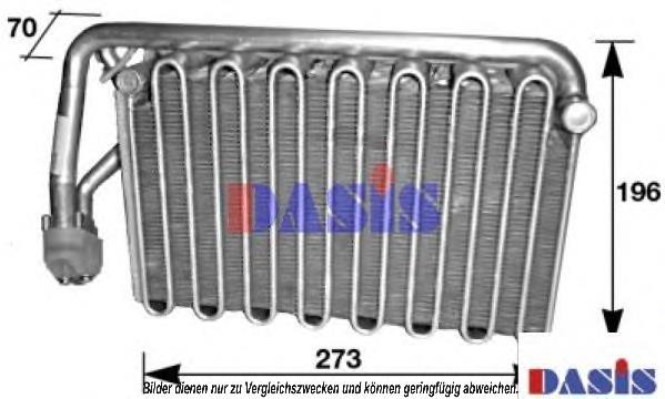 820228N Dasis evaporador, aire acondicionado