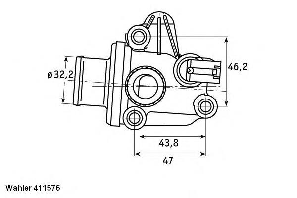 411576.87D Wahler termostato, refrigerante