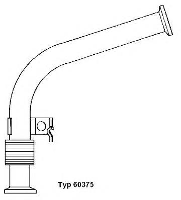 60375D Wahler manguera tuberia de radiador (gases de escape)
