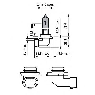 9005BVUB1 Philips bombilla halógena