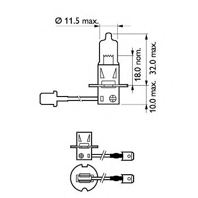Lámpara halógena 12336PRC1 Philips
