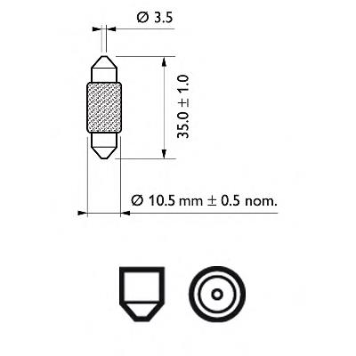Comprar 12854CP Philips Lámpara de luz interior de cabina