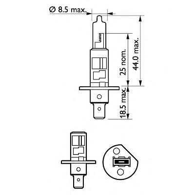 Lámpara halógena Philips 12258PRB1