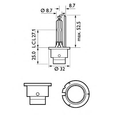 Bombilla de xenón 42402VIC1 Philips