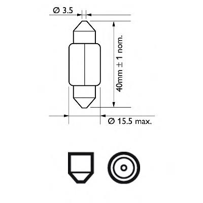 Bombilla 12850CP Philips