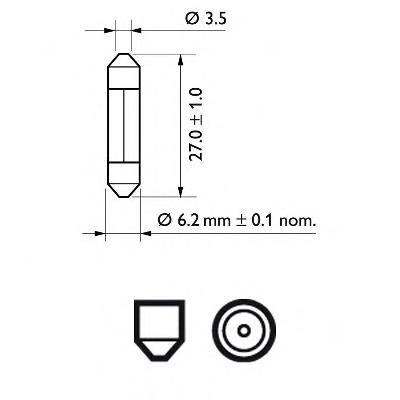 Bombilla 12818CP Philips