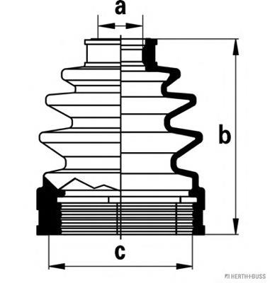 J2883012 Jakoparts fuelle, árbol de transmisión delantero interior