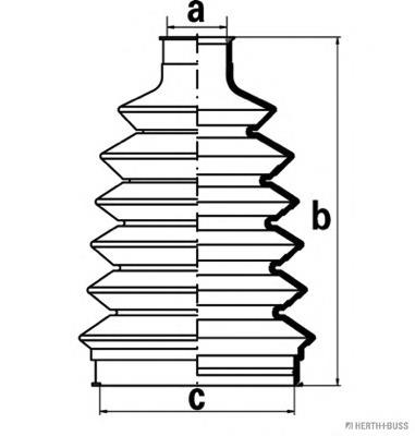 J2865016 Jakoparts fuelle, árbol de transmisión delantero exterior