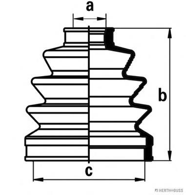 Fuelle, árbol de transmisión delantero exterior Mazda 626 3 GD