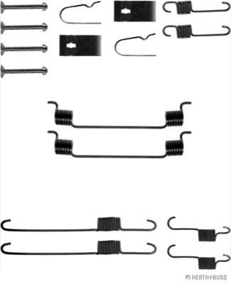 Kit de montaje, zapatas de freno traseras J3563005 Jakoparts